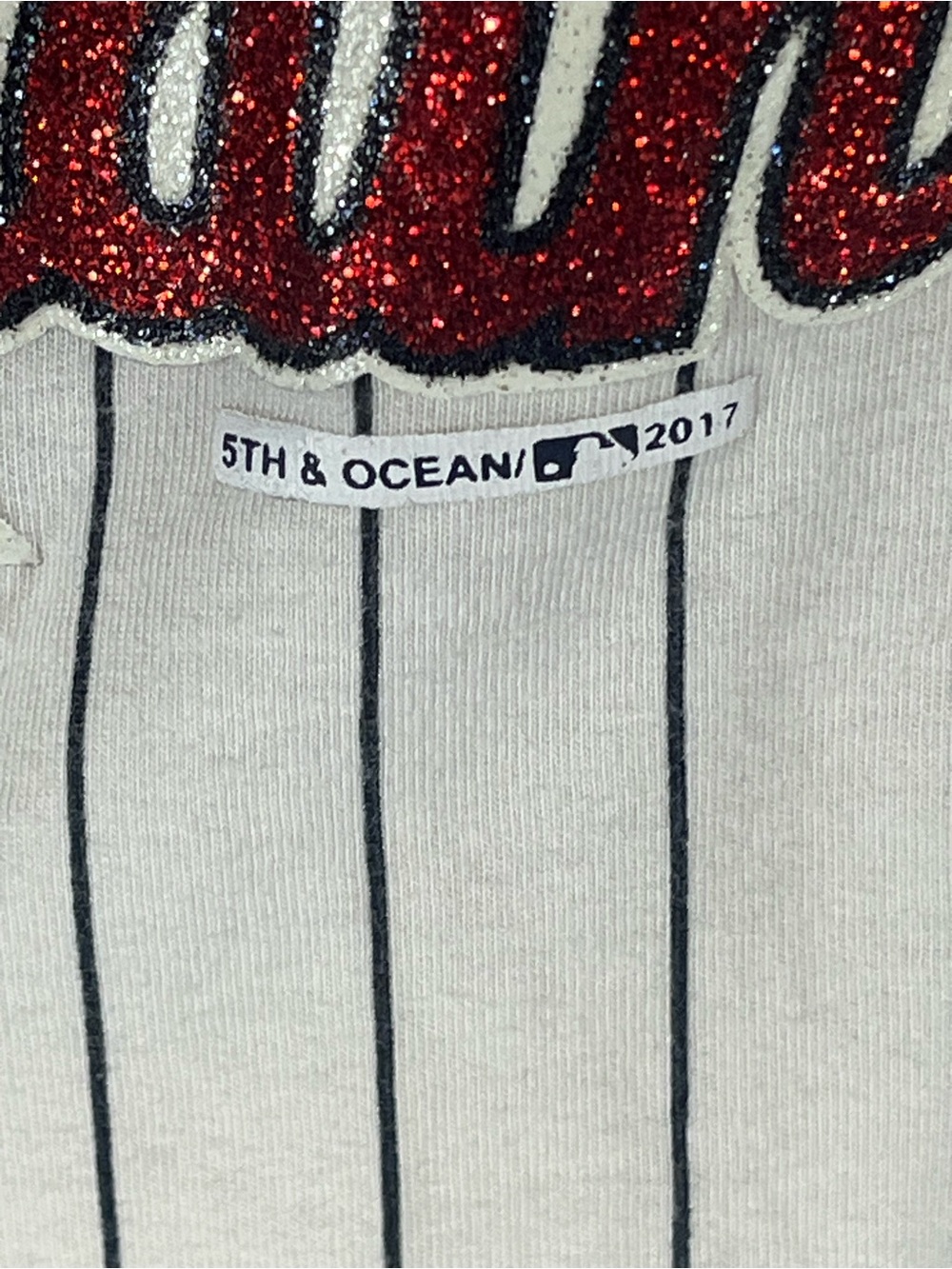 5th & Ocean New Era St Louis Cardinals Pinstripe Glitter Women’s Tank Top Small - Picture 3 of 8